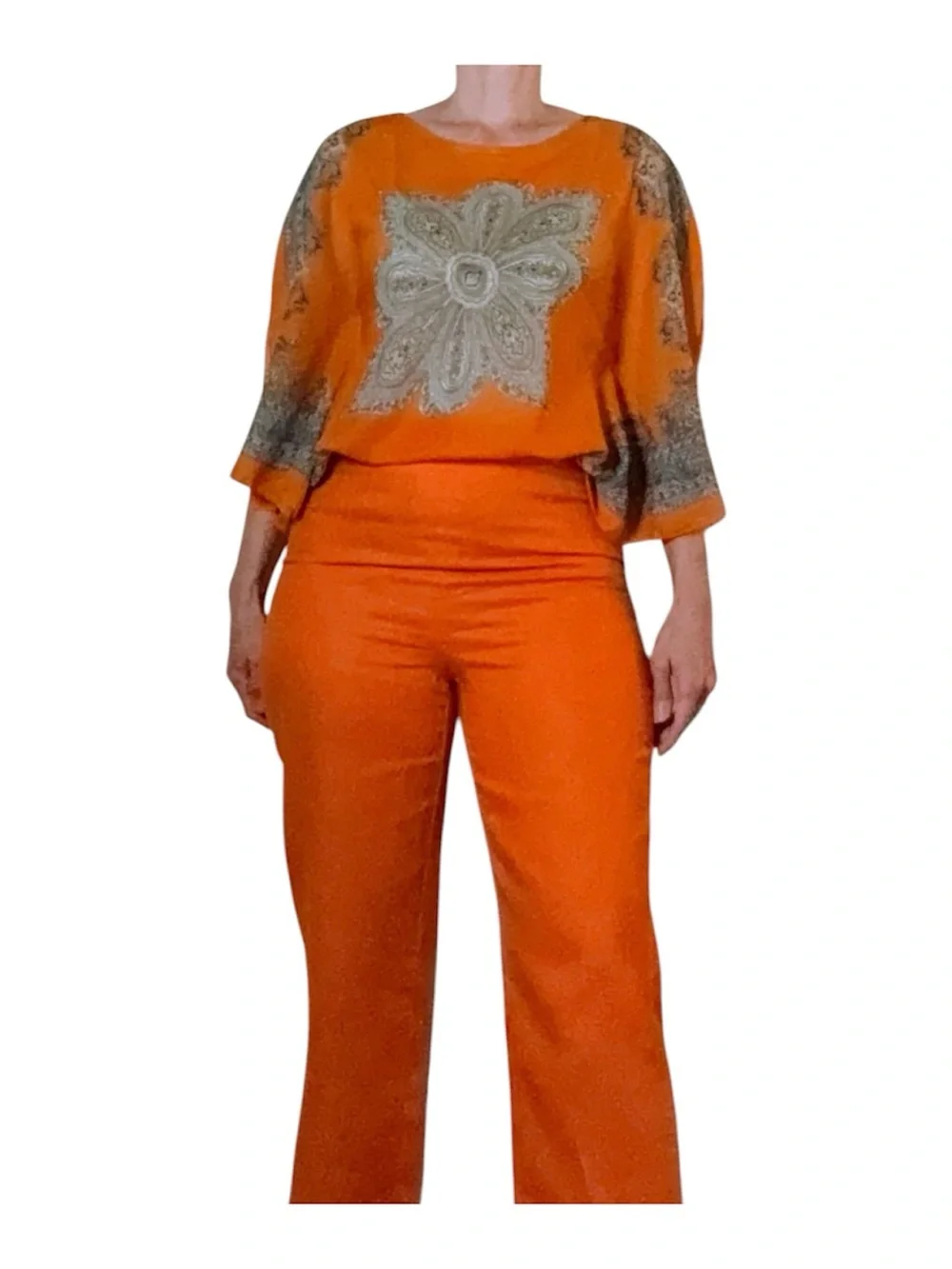 Reformation Liam Linen Pant Citrus Scallop Hem Linen Pants Size 6